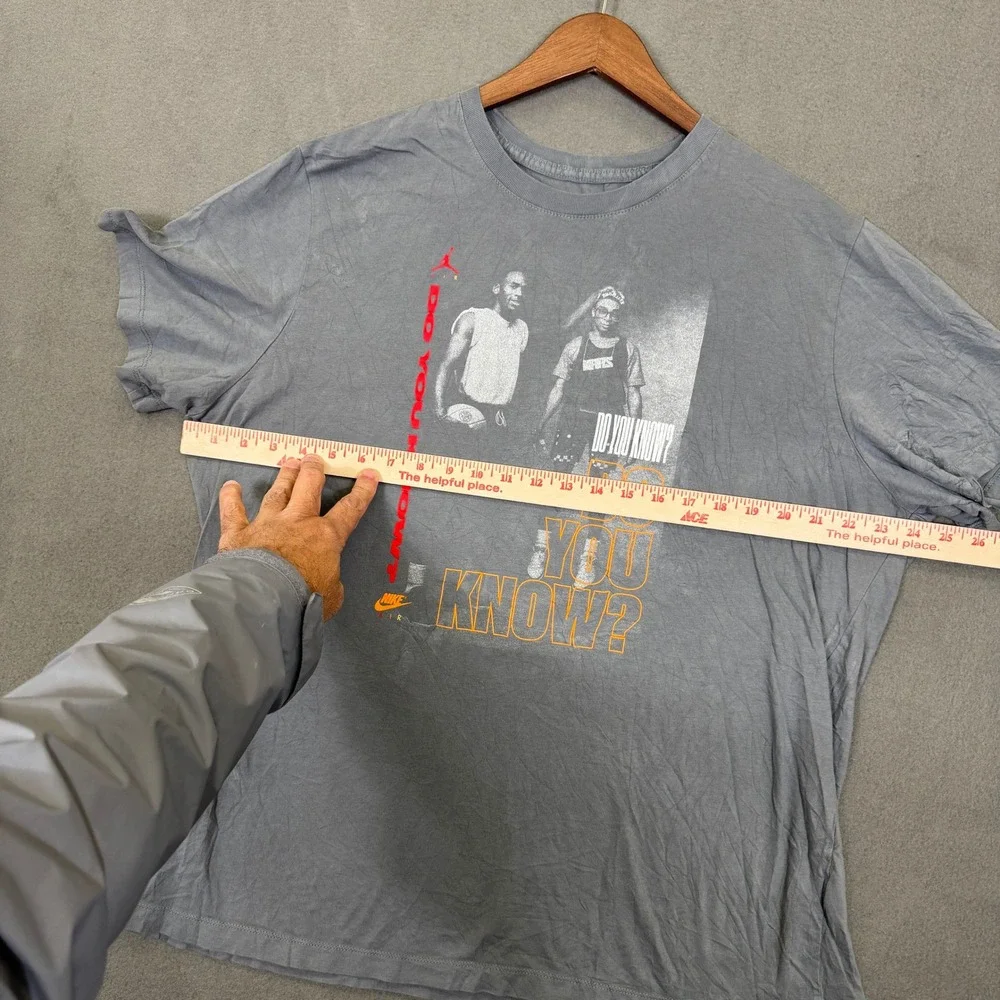 Jordan Spike Lee Mars Blackmon Graphic Shirt Men XL/2XL Gray Streetwear Athletic